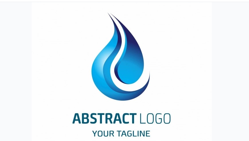 Abstract Water Drop Logo
