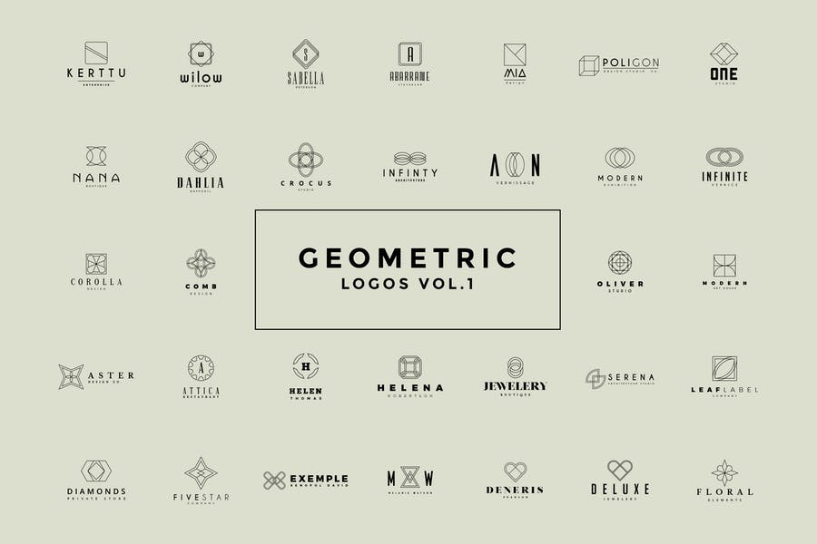 Ai and EPS Geometric Logotypes
