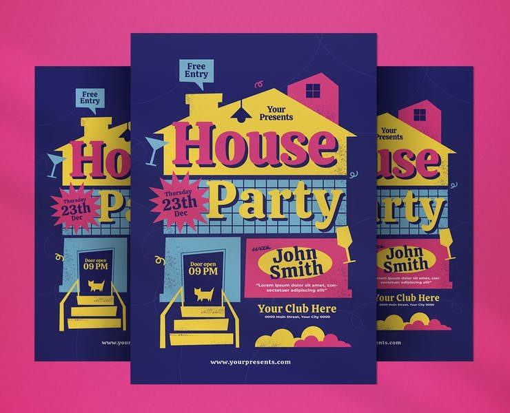 11+ Best House Party Flyer Templates Download