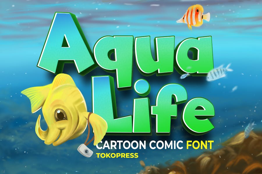 Aqua Style Fonts