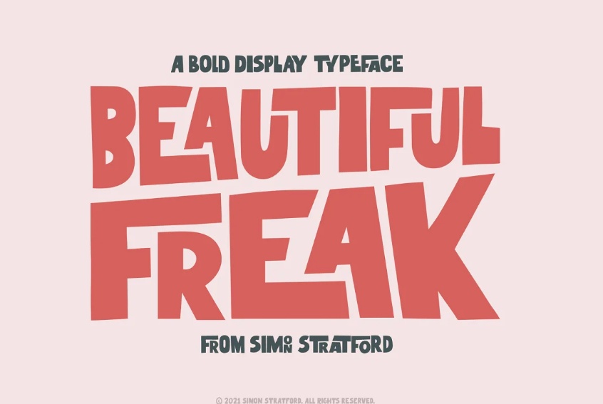 Beautiful Style Freak Fonts