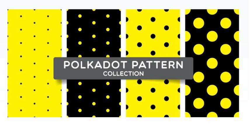 Black and Yellow Dot Patterns