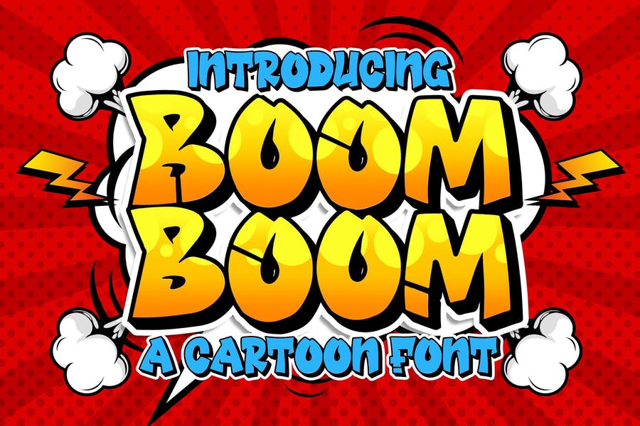 Boom Boom Style Cartoon Typeface