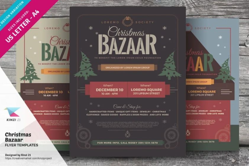 Christmas Bazaar Flyer Templates