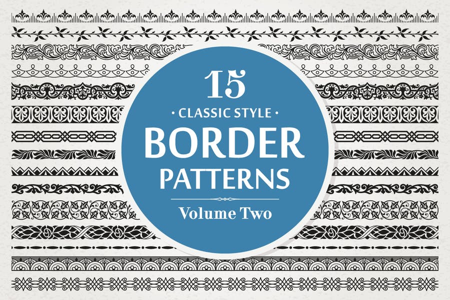 Classic Borders Vector Pattern