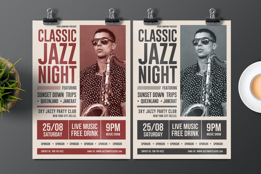 Classic Jazz Promotional Flyer