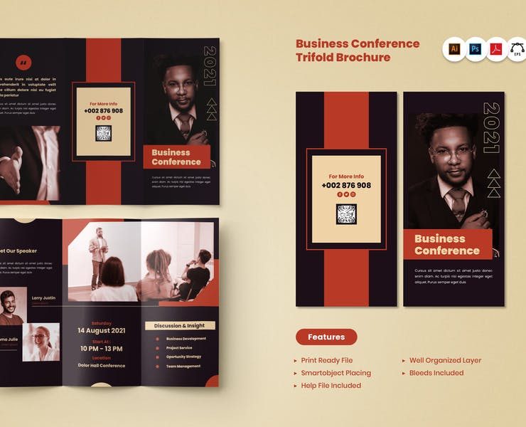 11+ FREE Conference Brochure Templates PSD
