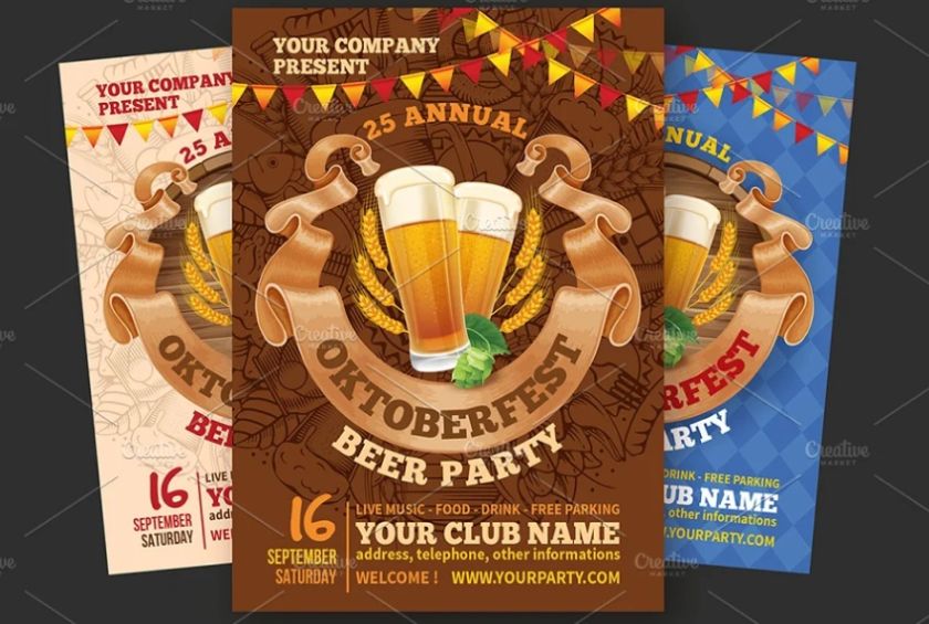 Creative Beer Party Flyer Design
