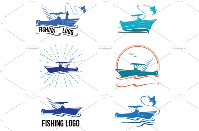 Creative Fishing Logo Vectors