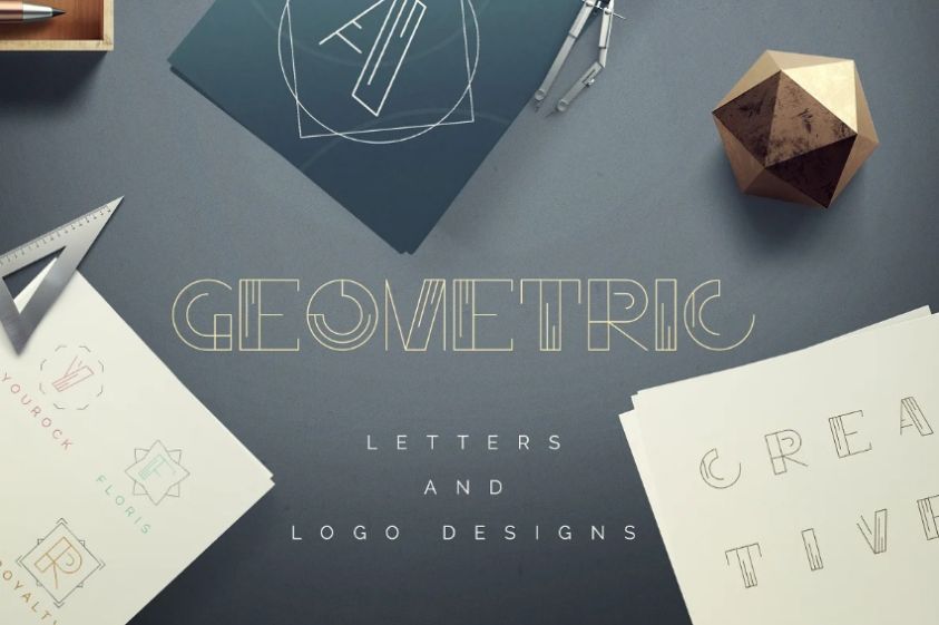 Creative Geometric Style Lettering