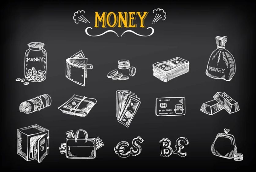 Creative Money Icons Set