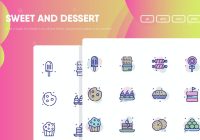 Sweet and Dessert Icons