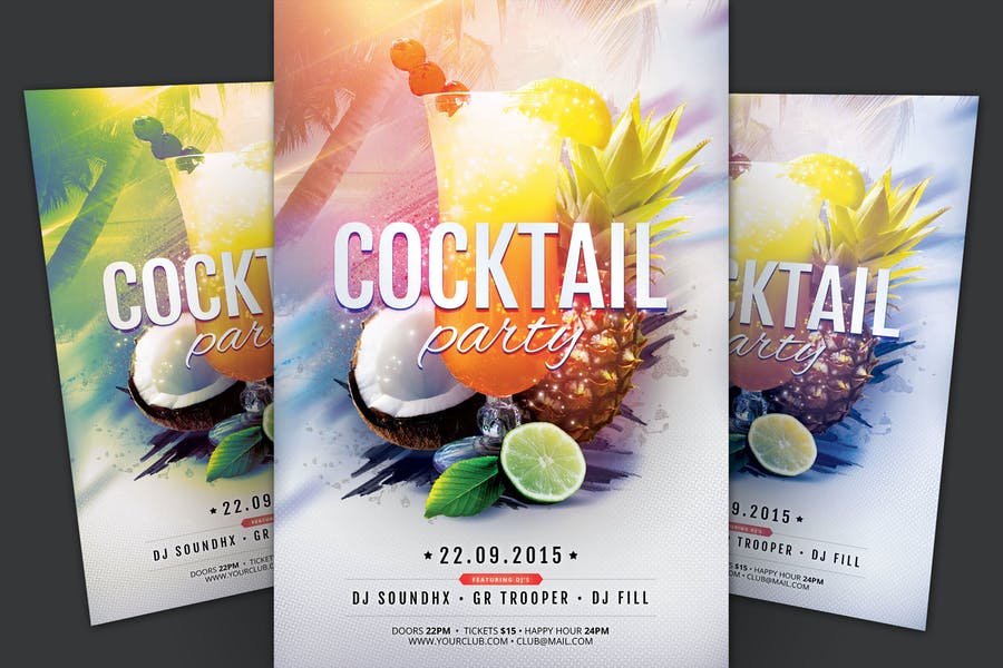 Customizable Summer Party Flyers