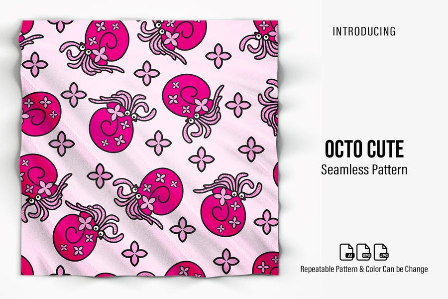 Cute Octopus Pattern Design