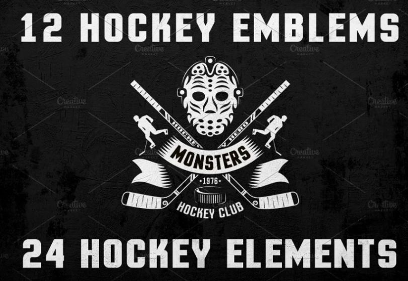 Dark Themed Hockey Identity