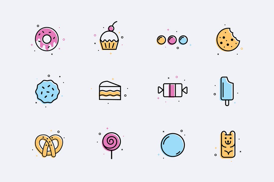 Dessert and Ice Cream Icons