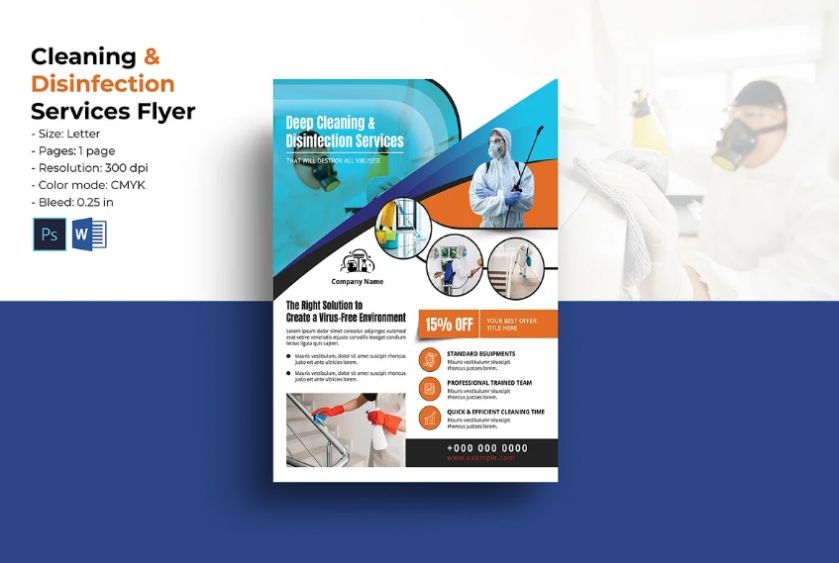 Disinfection Services Company Flyer