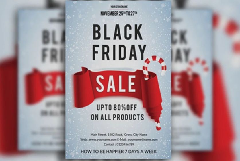 Editable Black Friday Sales Flyer Design