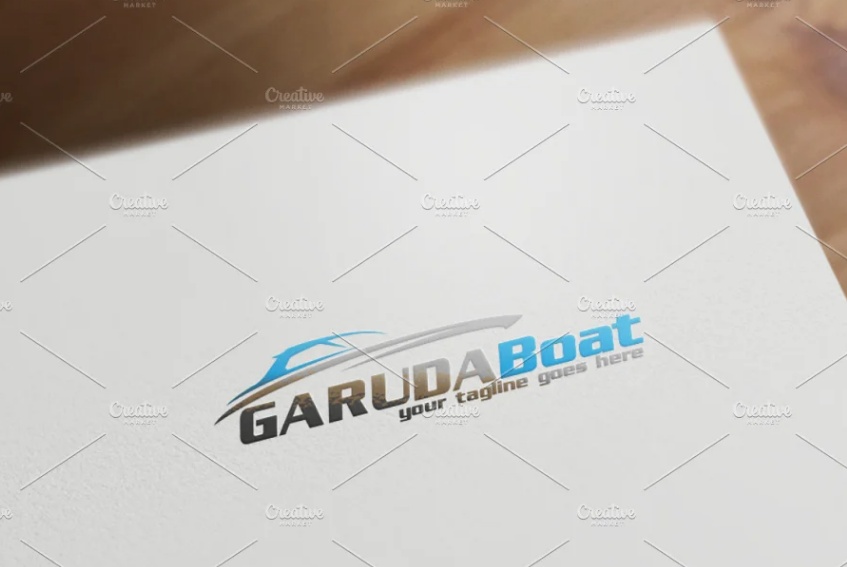 Editable Boat Identity Design