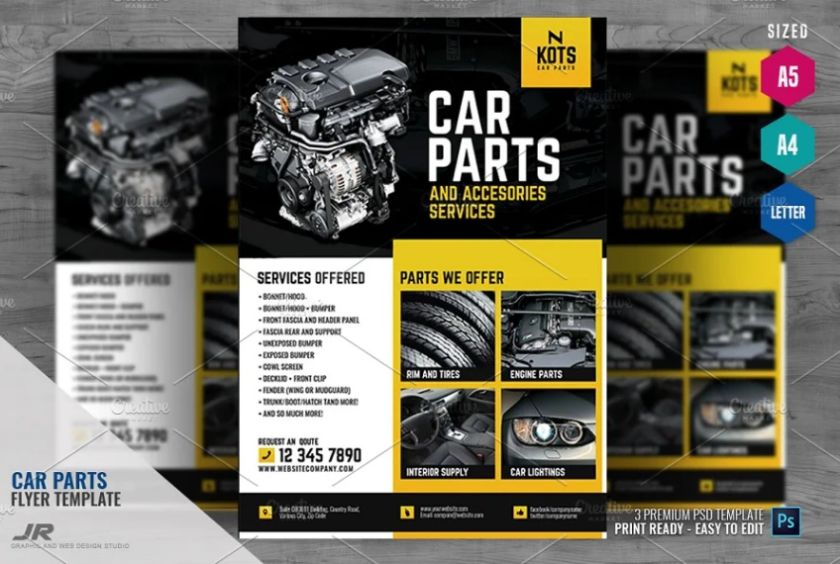 Car Parts Flyer
