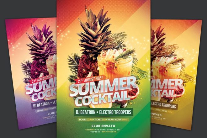 15+ FREE Cocktail Flyer Templates PSD Download - Graphic Cloud