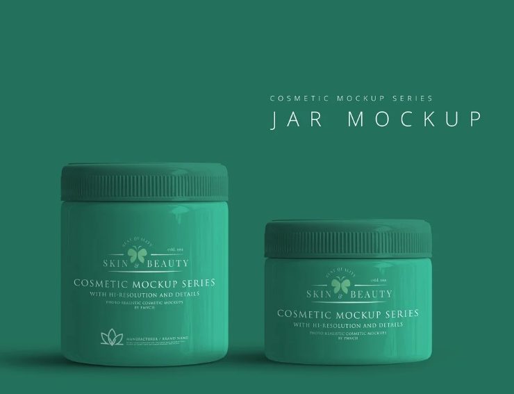 15+ FREE Cosmetics Jar Mockup PSD Download