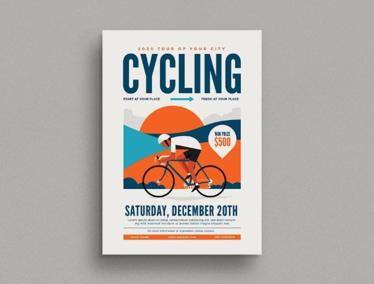 15+ FREE Cycling Flyer Templates PSD Download