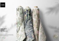 Fabric Rolls Mockup