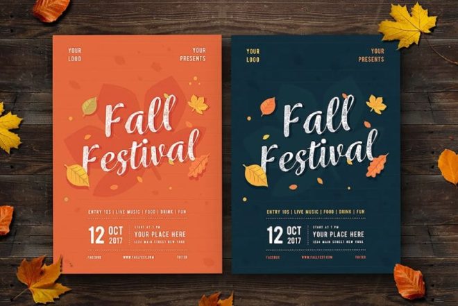 15+ FREE Fall Festival Flyer Template Design Download - Graphic Cloud