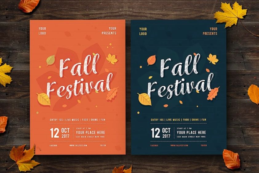Editable Fall Festival Flyer Template