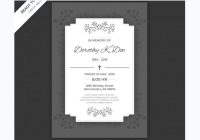 Funeral Invitation Templates