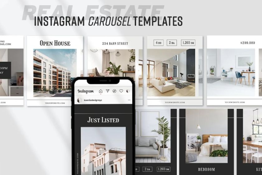Editable Instagram Carousel Templates