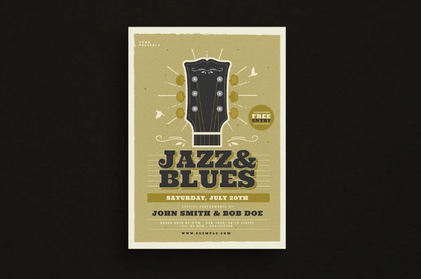 Editable Jazz and Blue Flyer