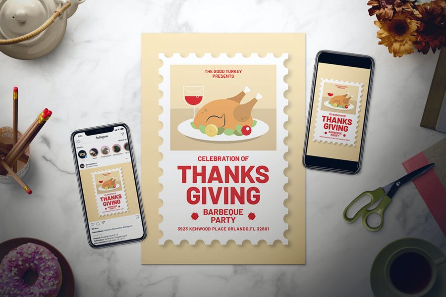 Editable Thanksgiving Flyer Set
