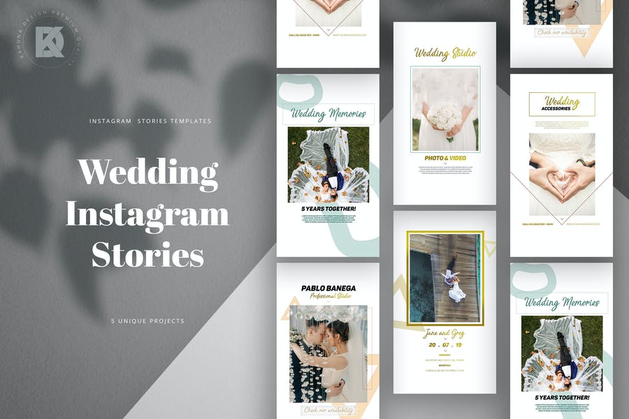 Editable Wedding Instagram Post Templates