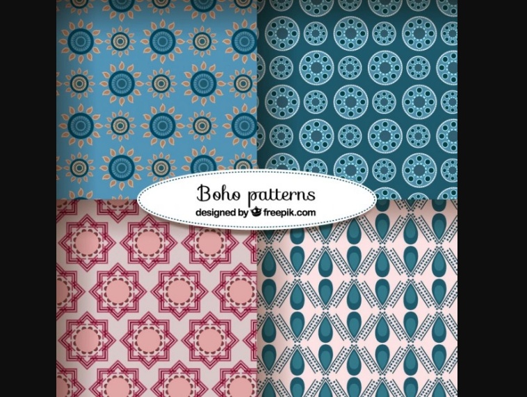 Elegant Boho Patterns Set 