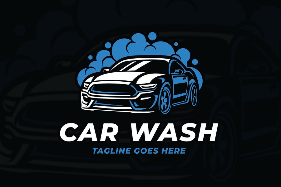 Elegant Car Wash Logo Template
