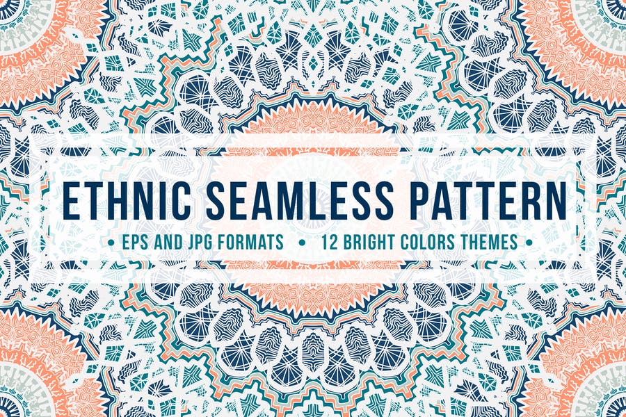 Ethnic Seamless PNG and EPS Patterns