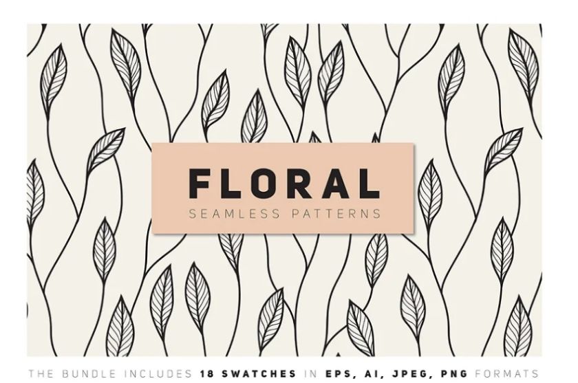 Floral Seamless Design Bundle