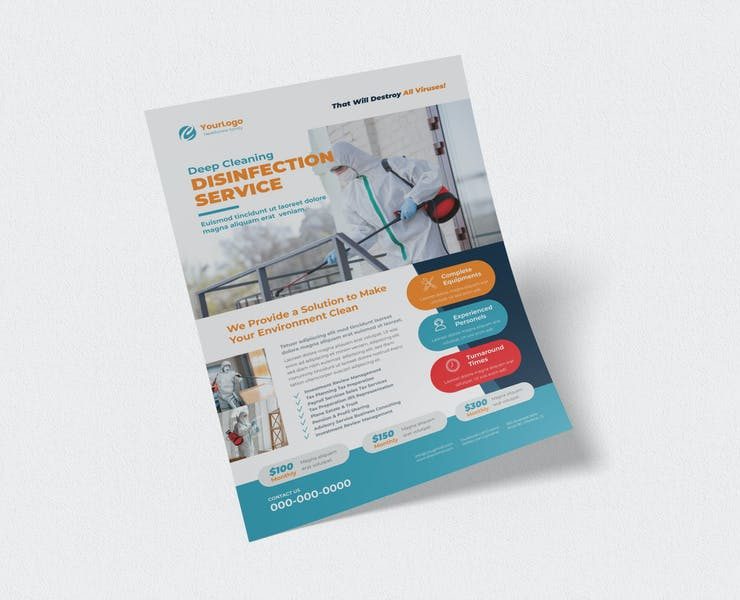 15+ Free Disinfection Services Flyer Template Download