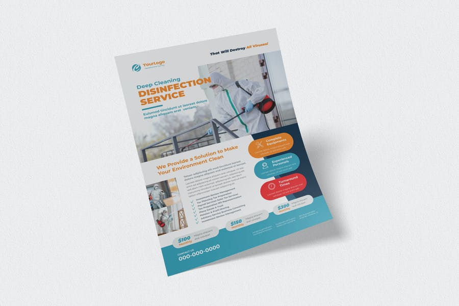 Free Cleaning Services Promotional Template