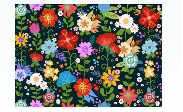 Free Colorful Flower Pattern Design