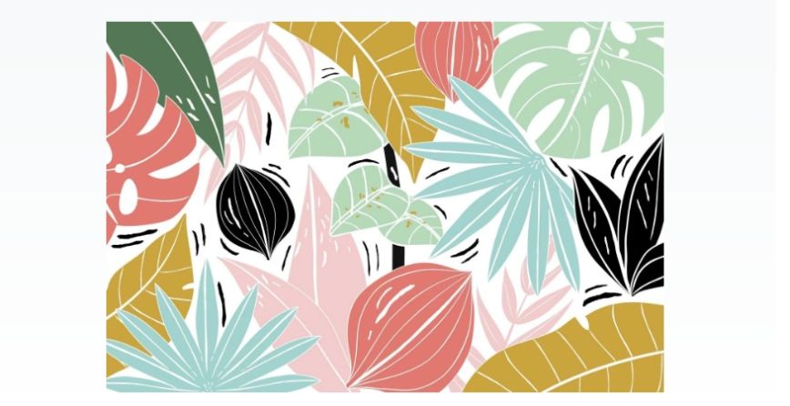 Free Colorful Leaves Pattern Vector