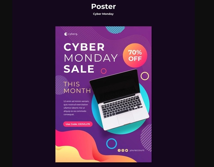 Free Cyber Monday Flyer