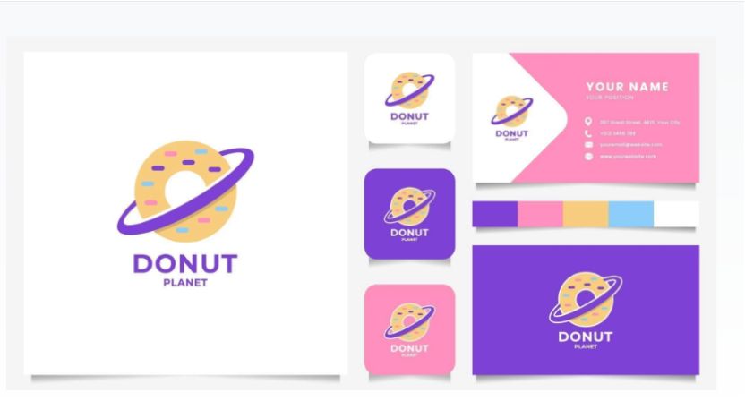 Free Donut Identity Design