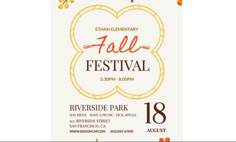 Free Fall Festival Flyer