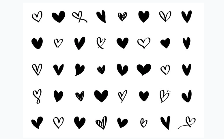 Free Heart Icons Set