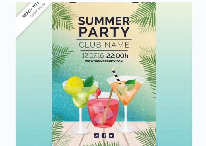 Free Summer Party Flyer