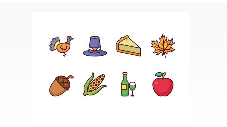 Free Thanksgiving Icons Set