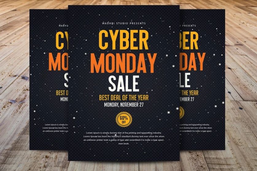Fully Customizable Cyber Monday Poster